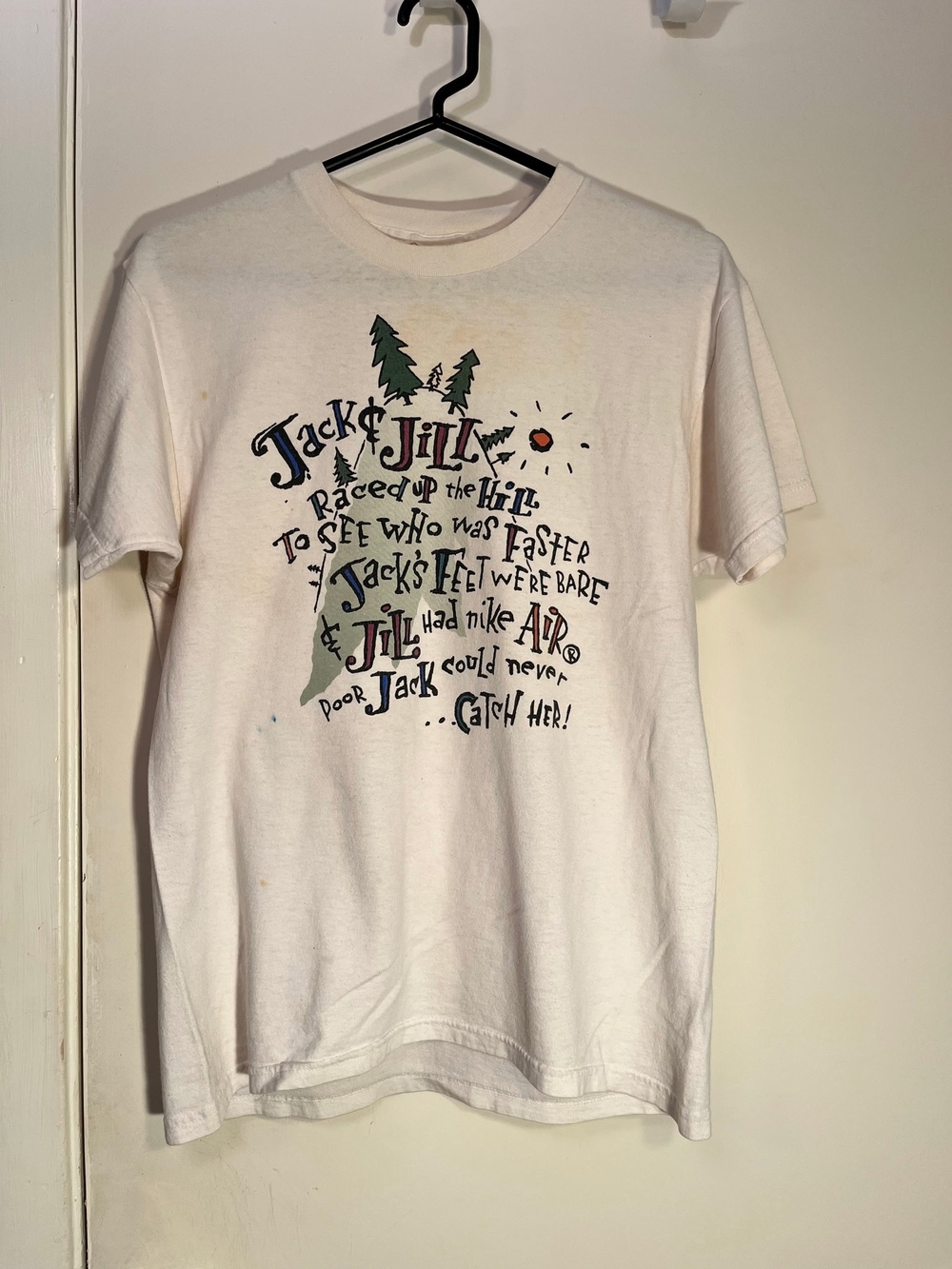 Vintage 90's Nike Jack & Jill Run Like Hell T-Shirt